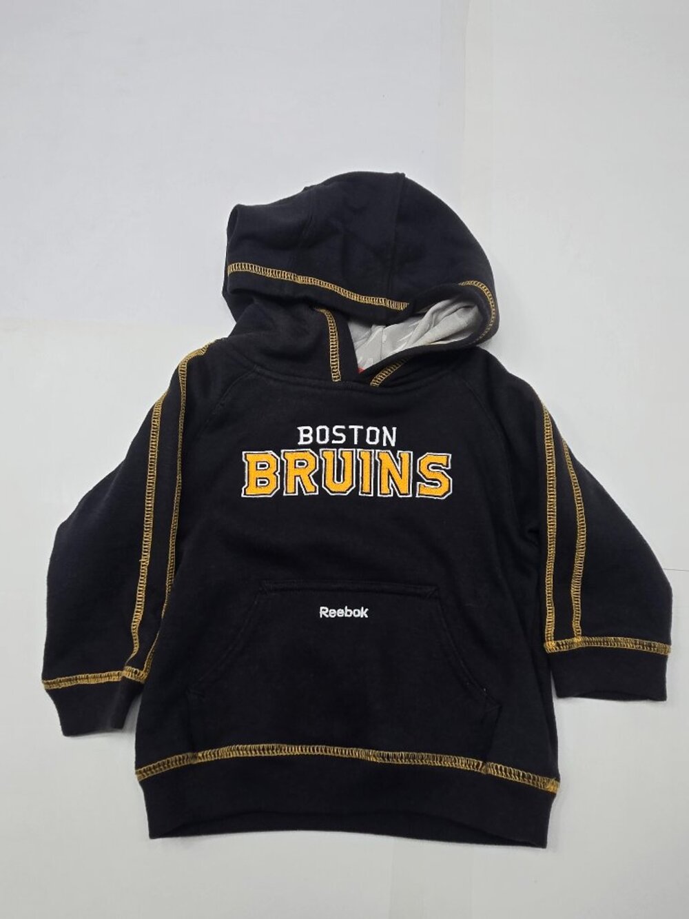 Reebok Boston Bruins NHL Face Off Hoodie Toddler 18M Black Gold